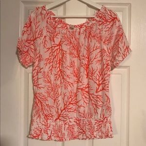 New Michael Kors Ruffled Top